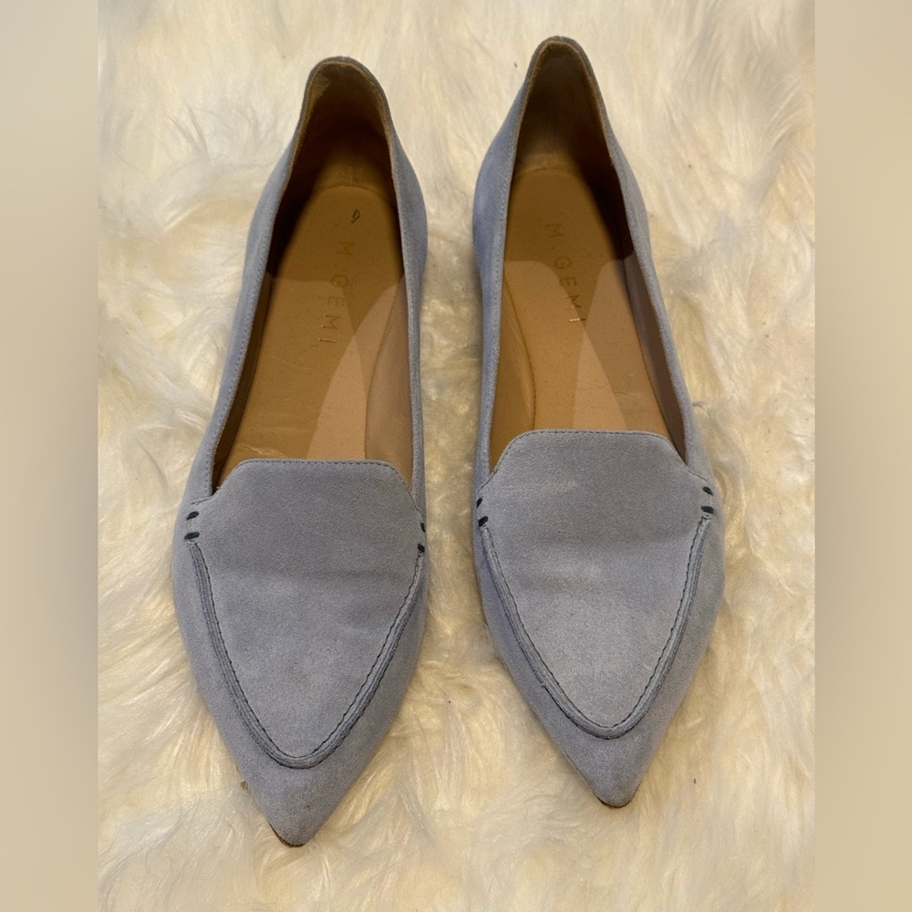 M. Gemi | Suede light blue loafers | gently used